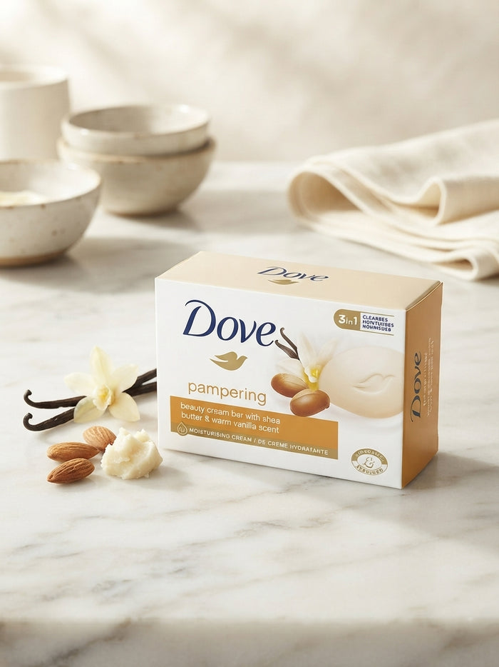 Dove Pampering Beauty Cream Bar with Shea Butter & Warm Vanilla Scent