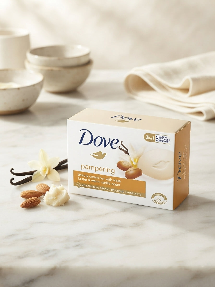 Dove Pampering Beauty Cream Bar with Shea Butter & Warm Vanilla Scent