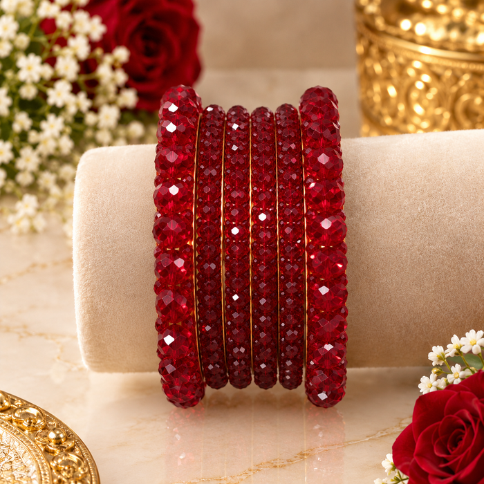 Ruby Crystal Bangle Display